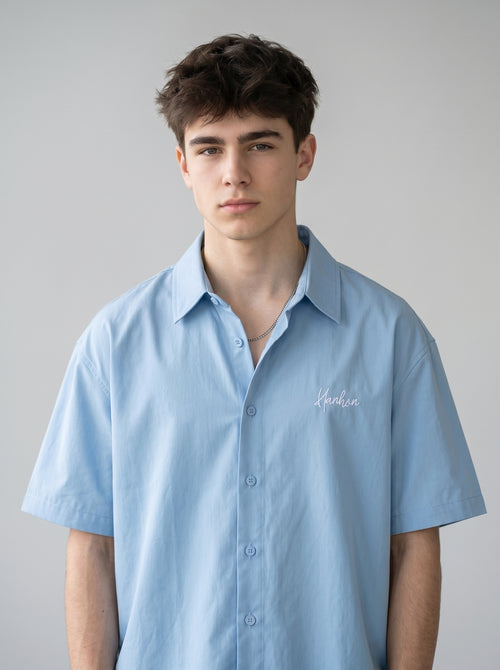 Baby Blue Oversized Shirt - Unisex