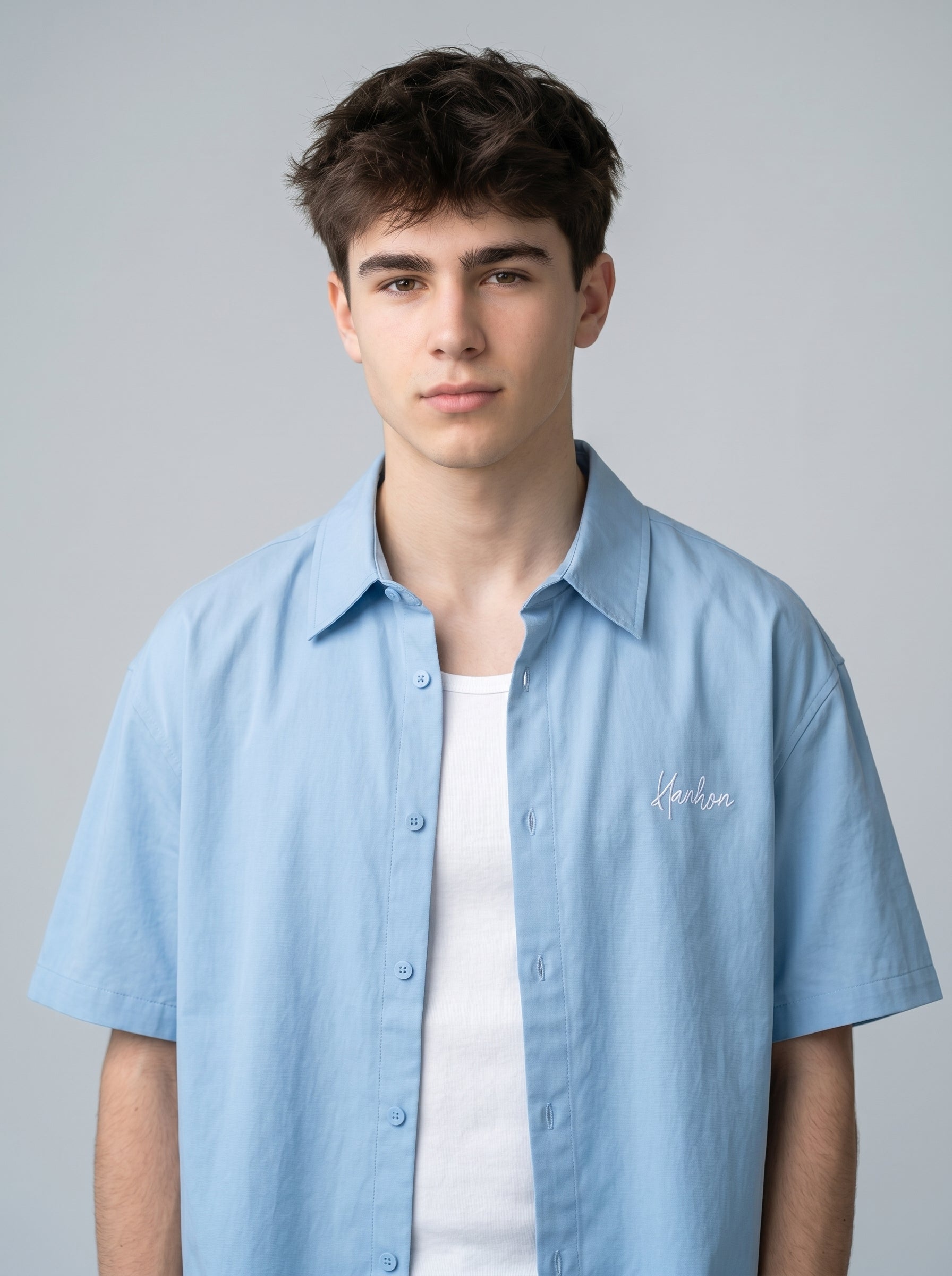 Baby Blue Oversized Shirt - Unisex