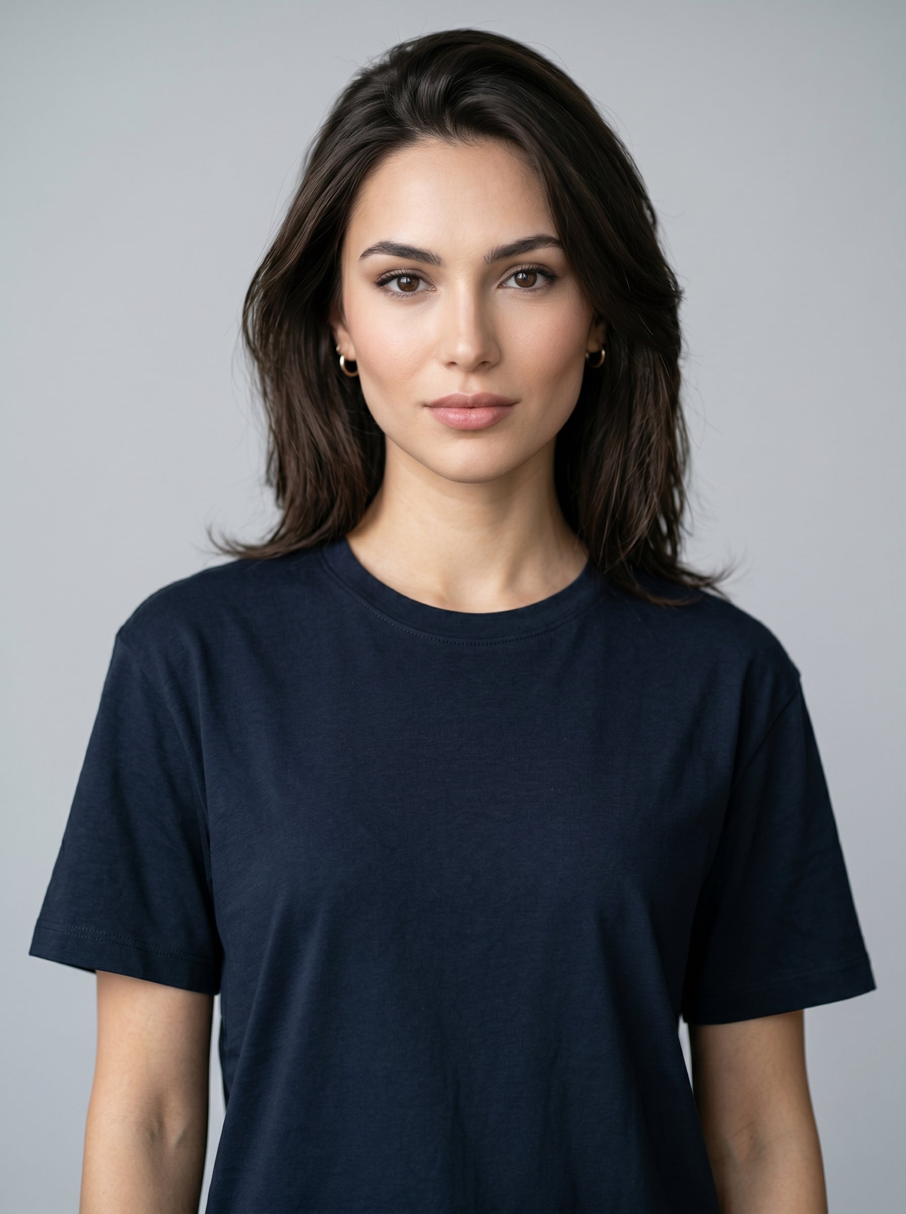 Essential Navy Blue Cotton T-Shirt - Regular Fit