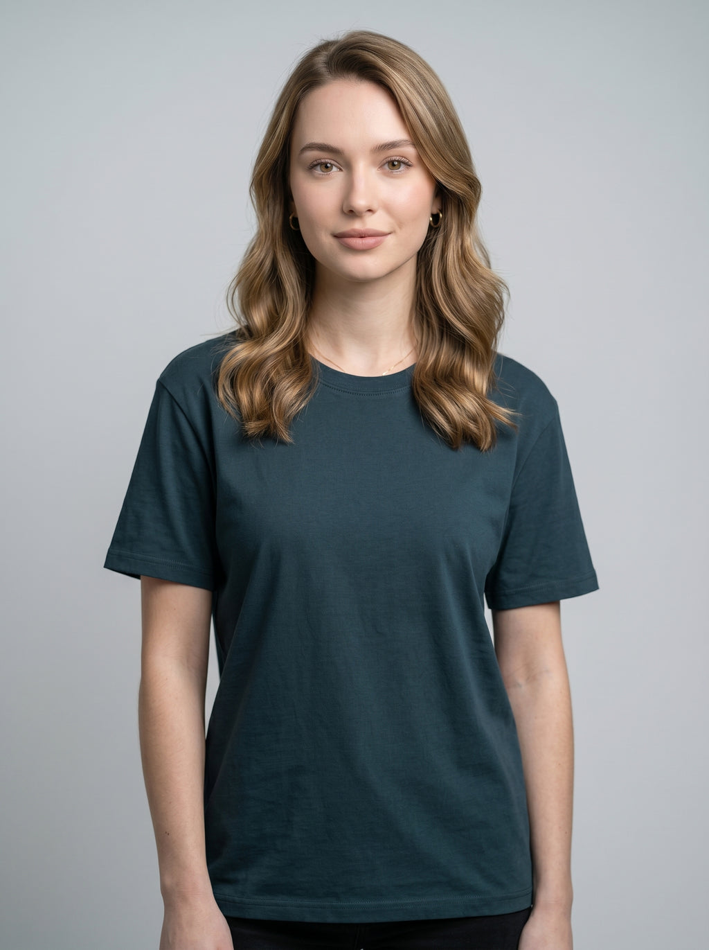 Essential Petrol Blue Cotton T-Shirt - Regular Fit