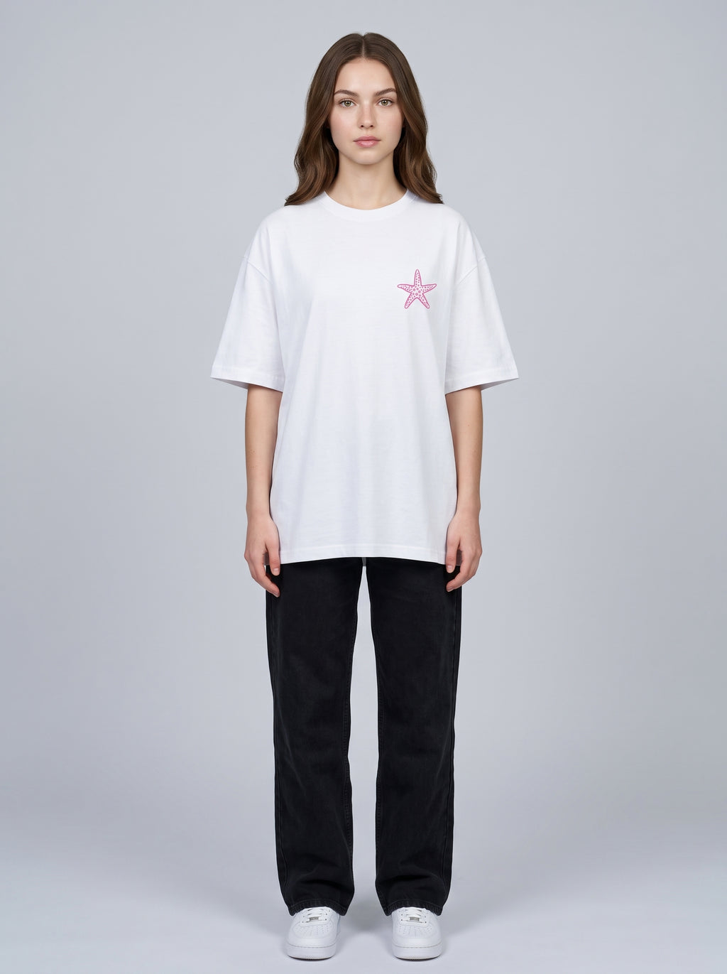 Delightful - White Oversized T-Shirt