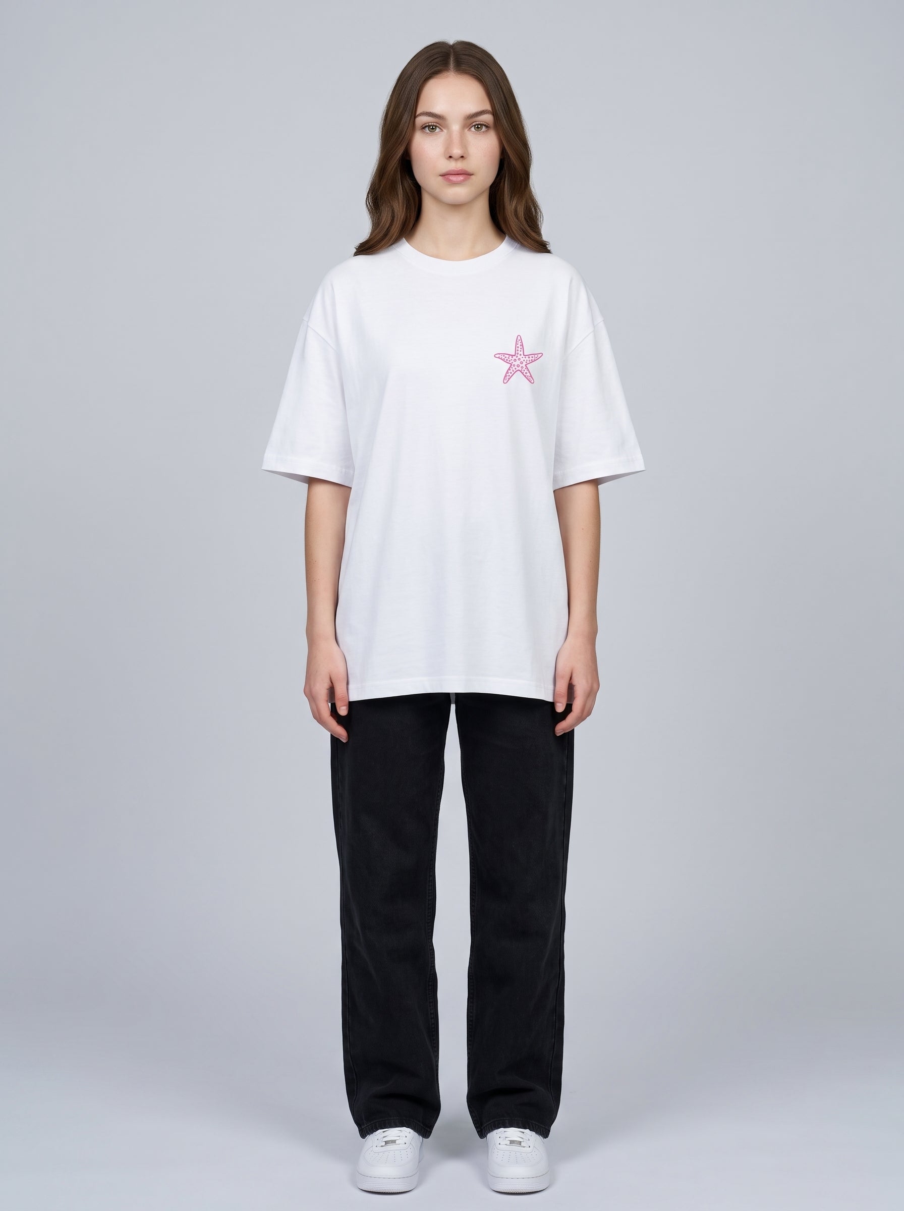 Delightful - White Oversized T-Shirt