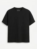 Essential Black Cotton T-Shirt - Regular Fit