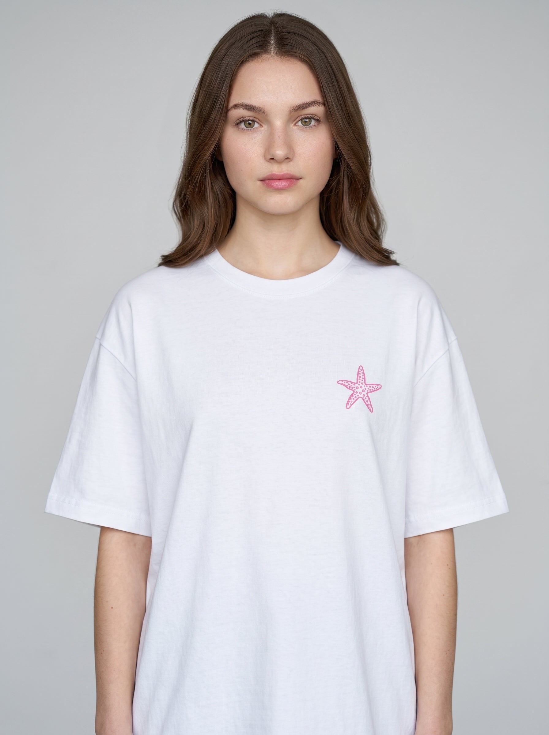 Delightful - White Oversized T-Shirt