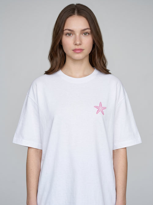 Delightful - White Oversized T-Shirt