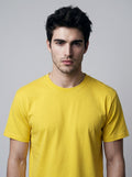 Essential Yellow Cotton T-Shirt - Regular Fit