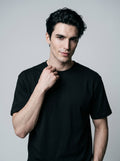 Essential Black Cotton T-Shirt - Regular Fit