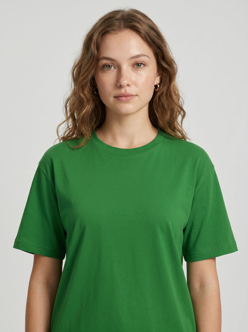 Essential Flag Green Cotton T-Shirt - Regular Fit
