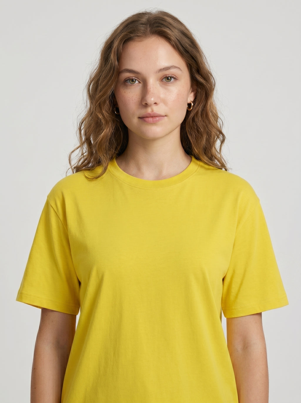 Essential Yellow Cotton T-Shirt - Regular Fit
