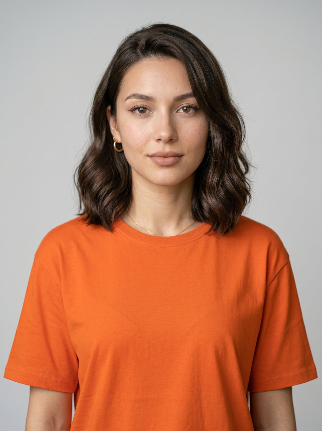 Essential Orange Cotton T-Shirt - Regular Fit
