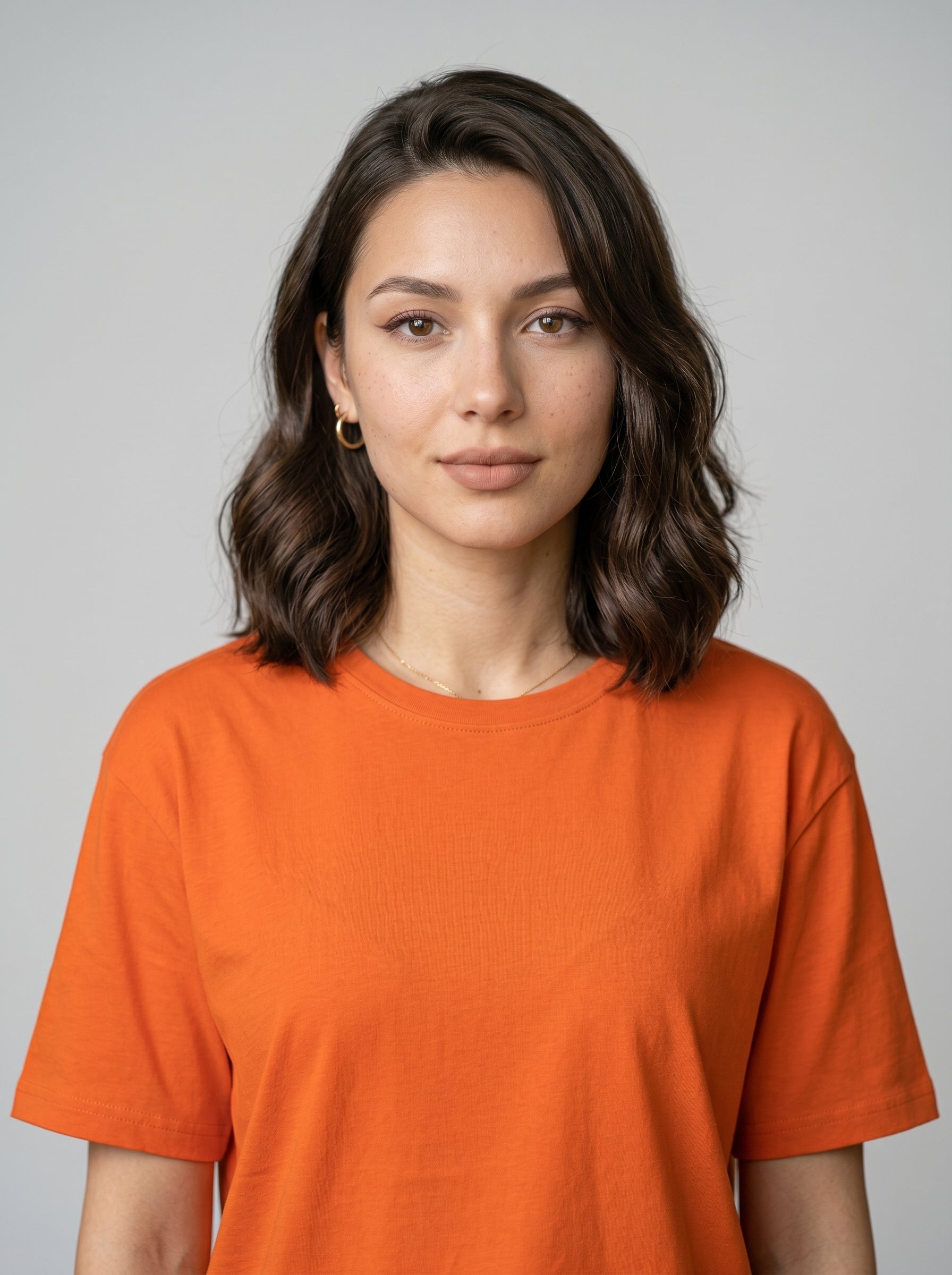 Essential Orange Cotton T-Shirt - Regular Fit