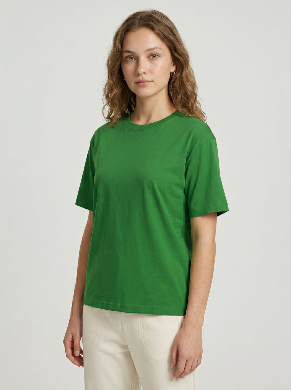 Essential Flag Green Cotton T-Shirt - Regular Fit