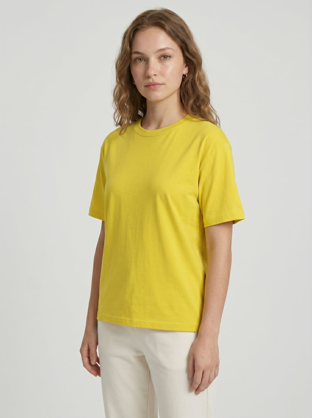 Essential Yellow Cotton T-Shirt - Regular Fit