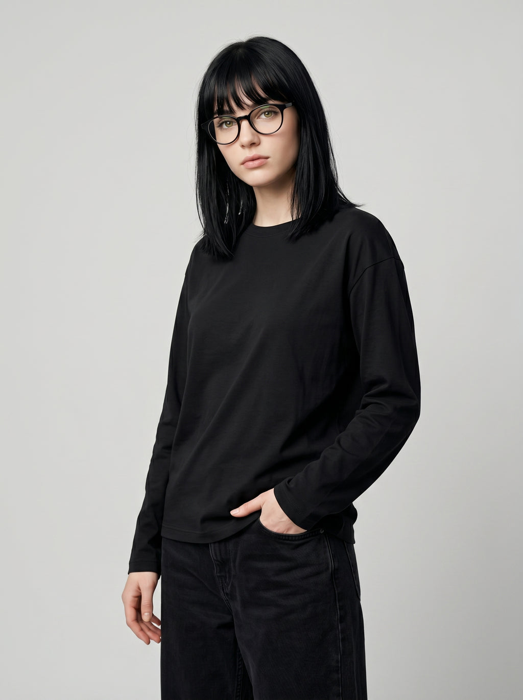 Everyday Full Sleeve Tee – Black Unisex Regular Fit