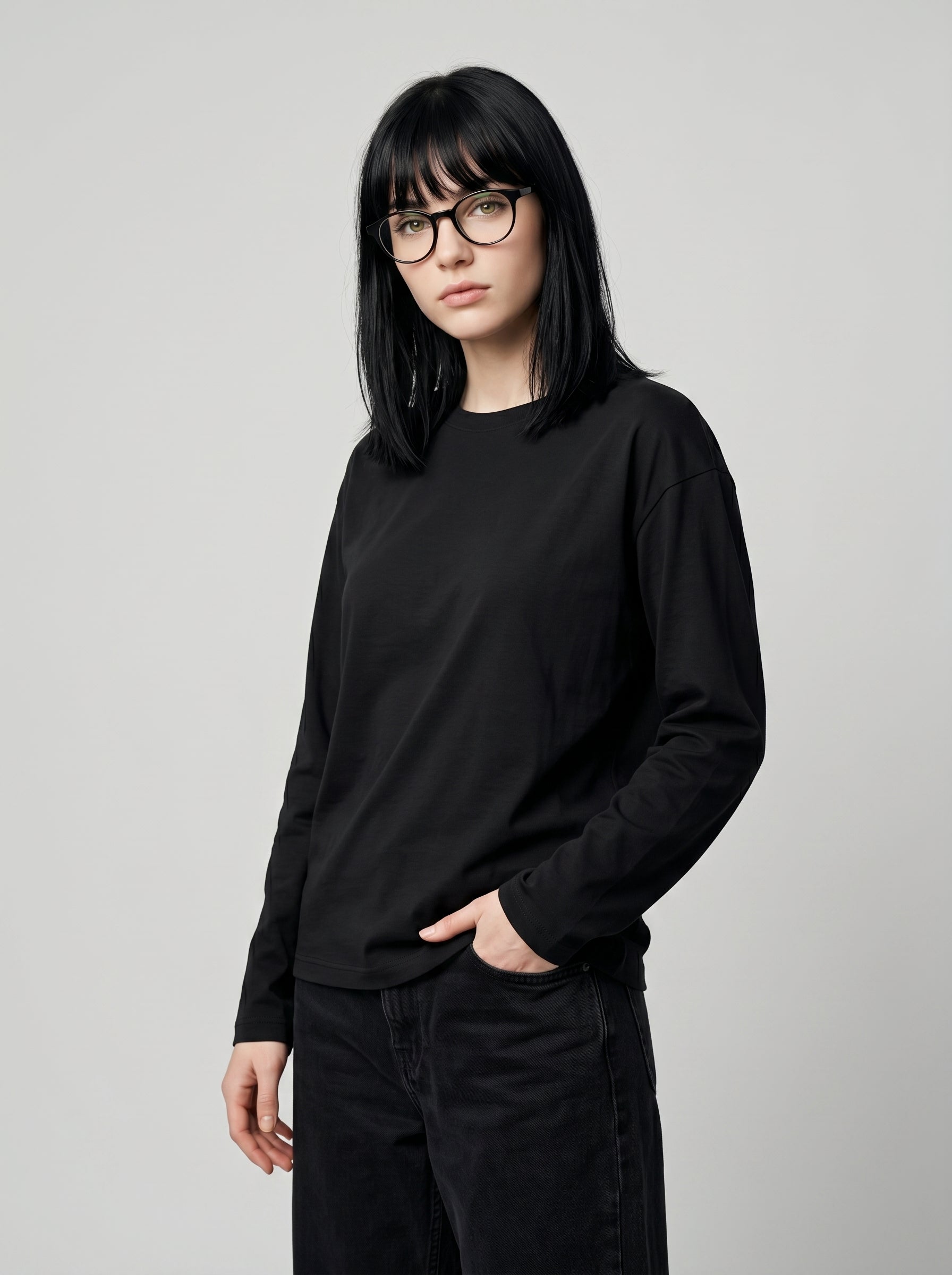 Everyday Full Sleeve Tee – Black Unisex Regular Fit
