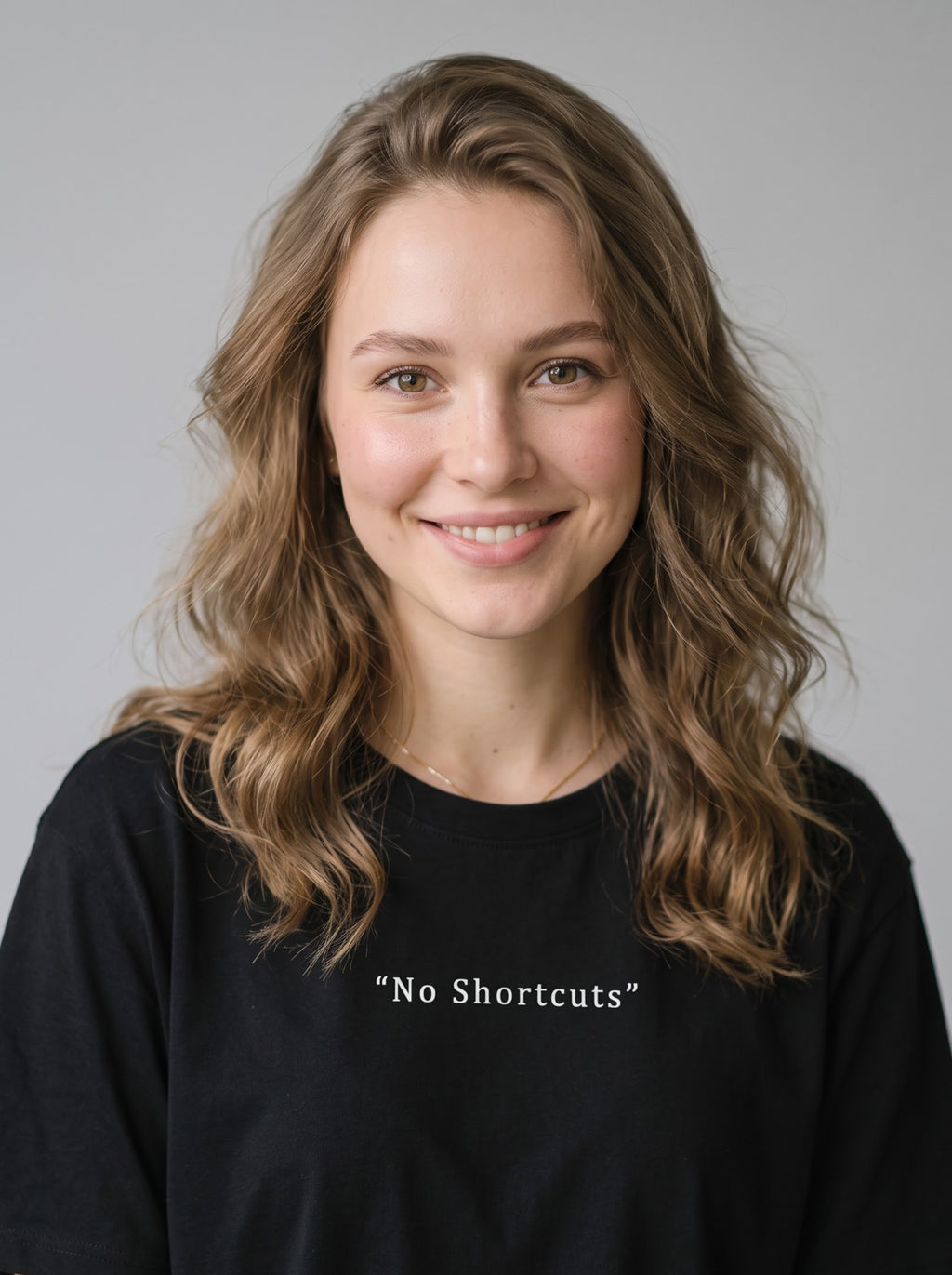 “No Shortcuts” T‑Shirt – Black