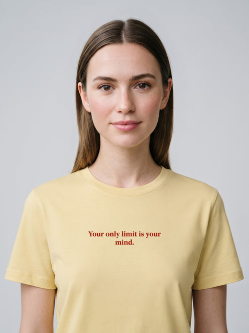 "Your Only Limit Is Your Mind" T‑Shirt – Yellow