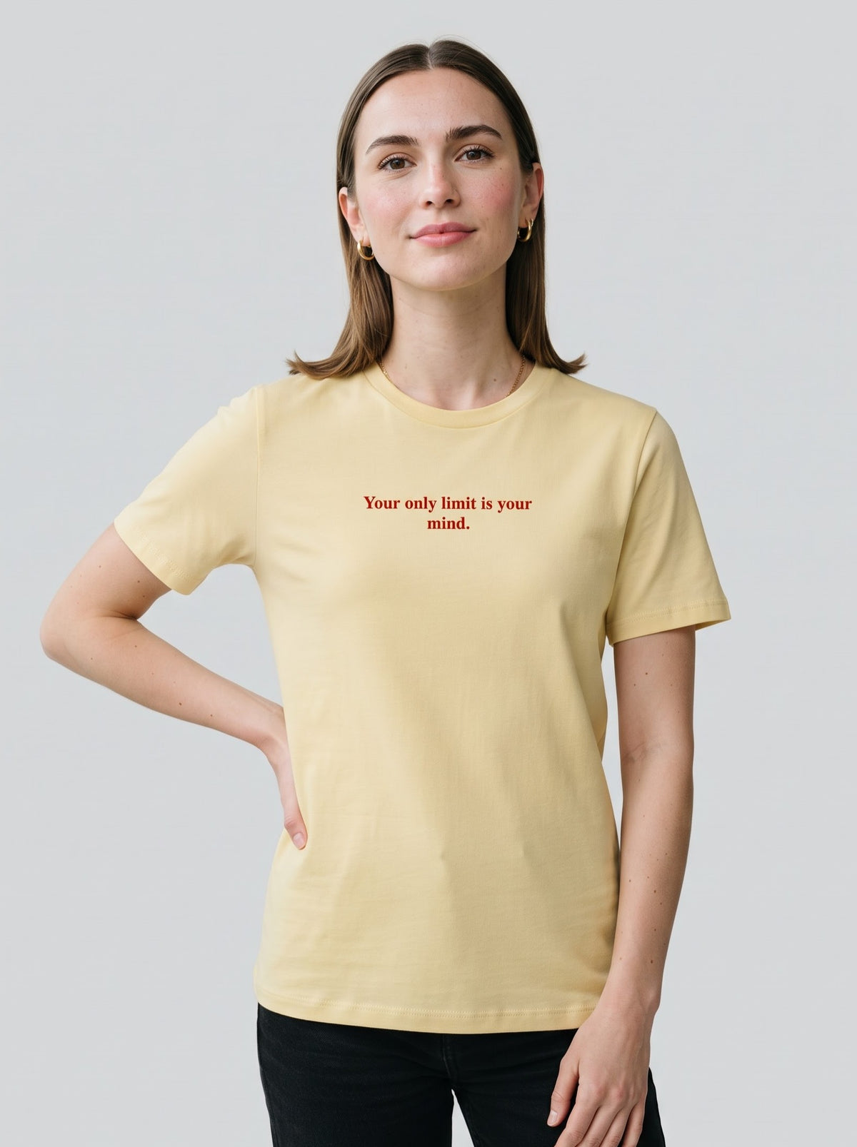 "Your Only Limit Is Your Mind" T‑Shirt – Yellow