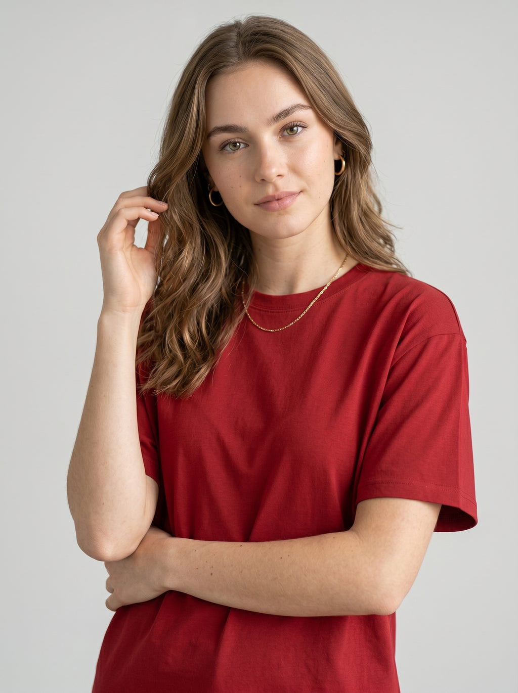 Essential Red Cotton T-Shirt - Regular Fit