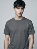 Essential Charcoal Melange Cotton T-Shirt - Regular Fit