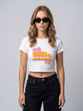 Hello Summer – White Baby Tee