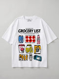 Grocery List - Oversized Graphic T-Shirt