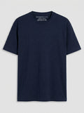 Essential Navy Blue Cotton T-Shirt - Regular Fit