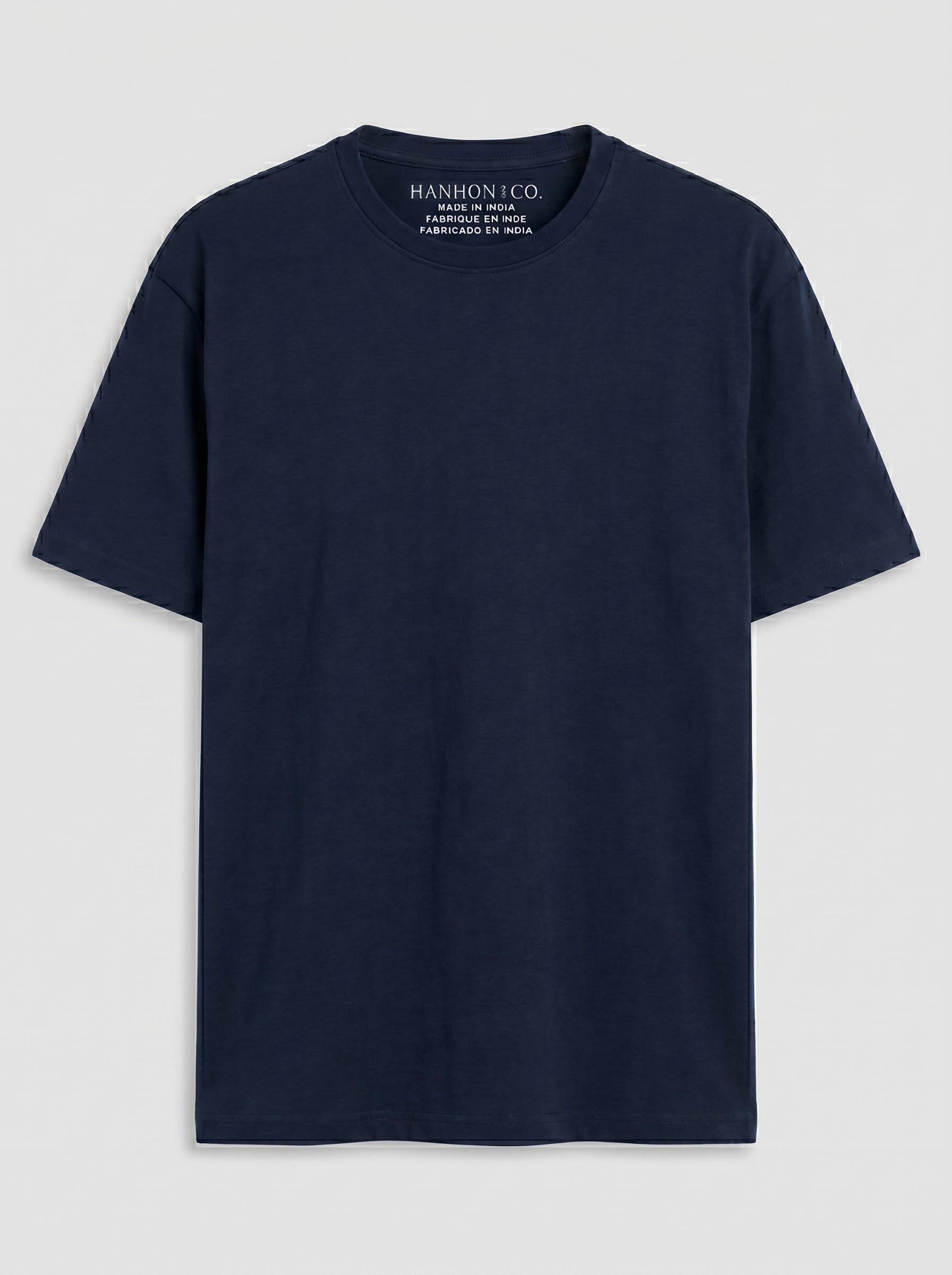 Essential Navy Blue Cotton T-Shirt - Regular Fit