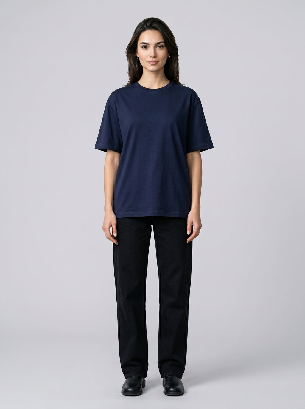 Essential Navy Blue Cotton T-Shirt - Regular Fit