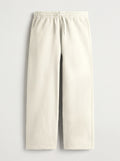 Unisex Off White Terry Sweatpants - Relaxed Fit