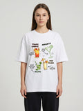 Summer Cocktail - White Oversized T-Shirt