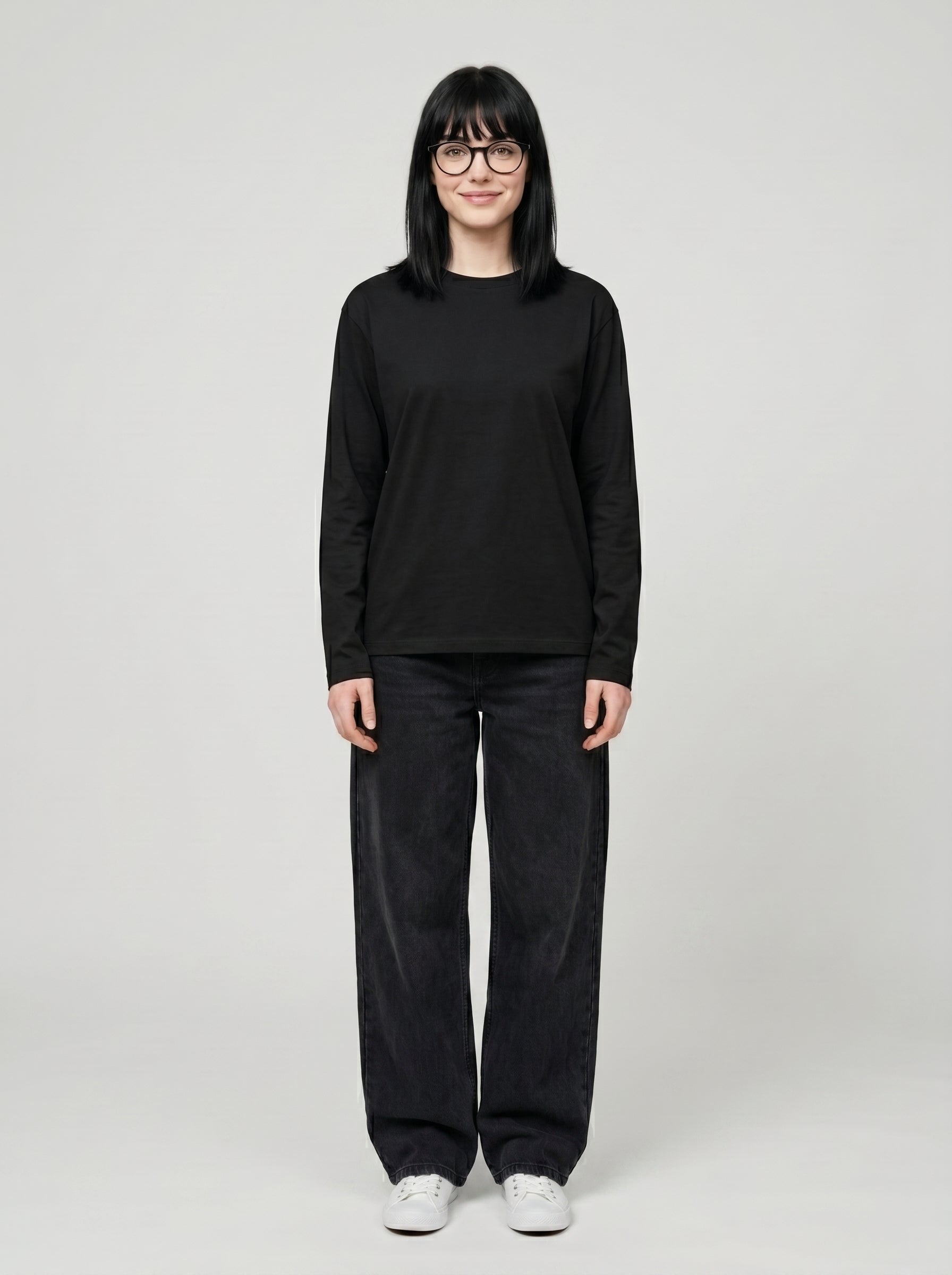 Everyday Full Sleeve Tee – Black Unisex Regular Fit