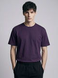 Essential Purple Cotton T-Shirt - Regular Fit