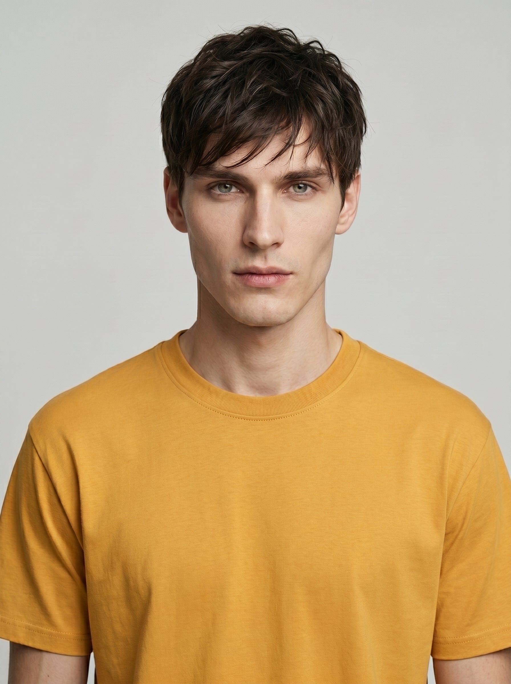 Essential Golden Yellow Cotton T-Shirt - Regular Fit