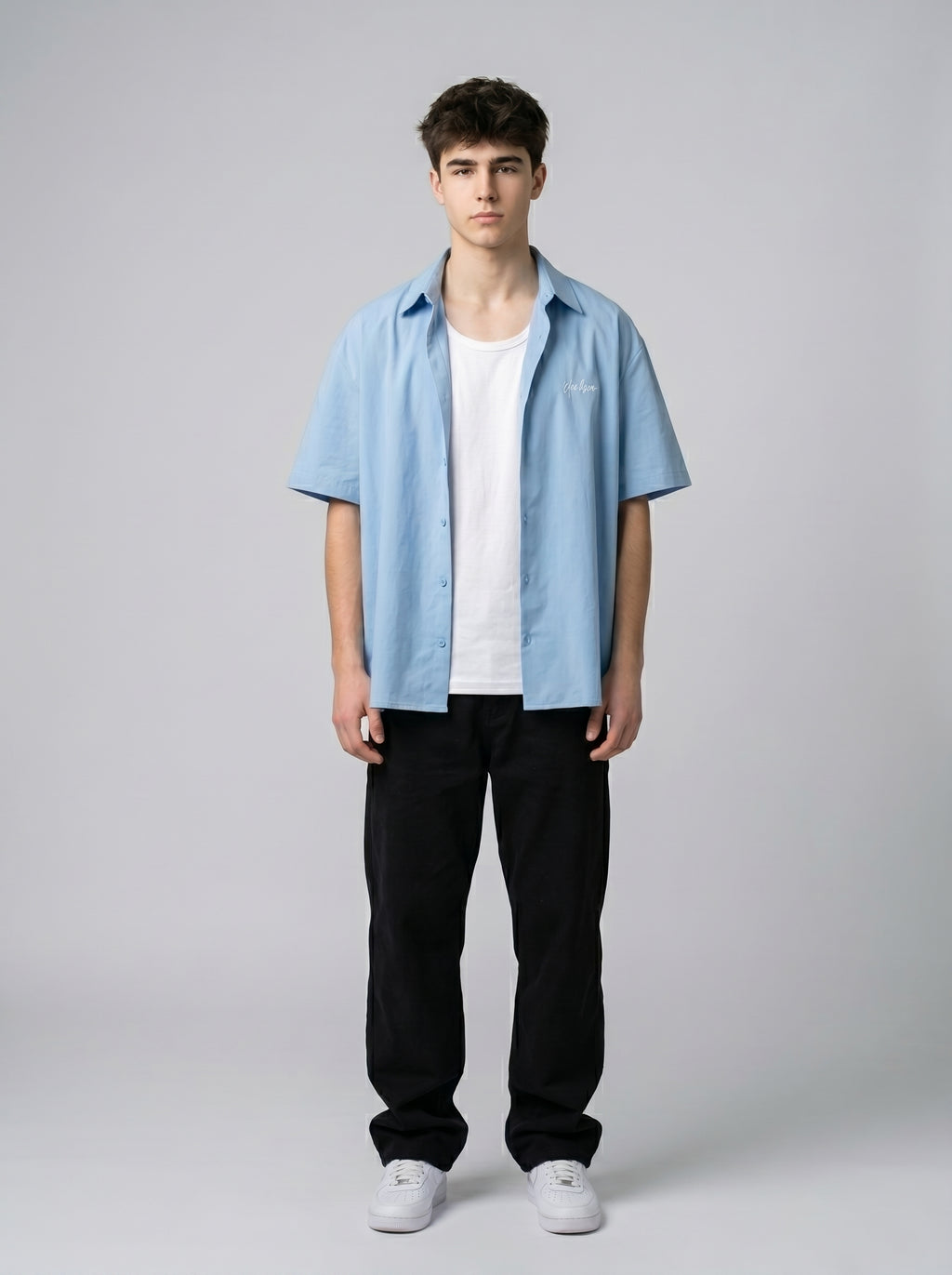 Baby Blue Oversized Shirt - Unisex