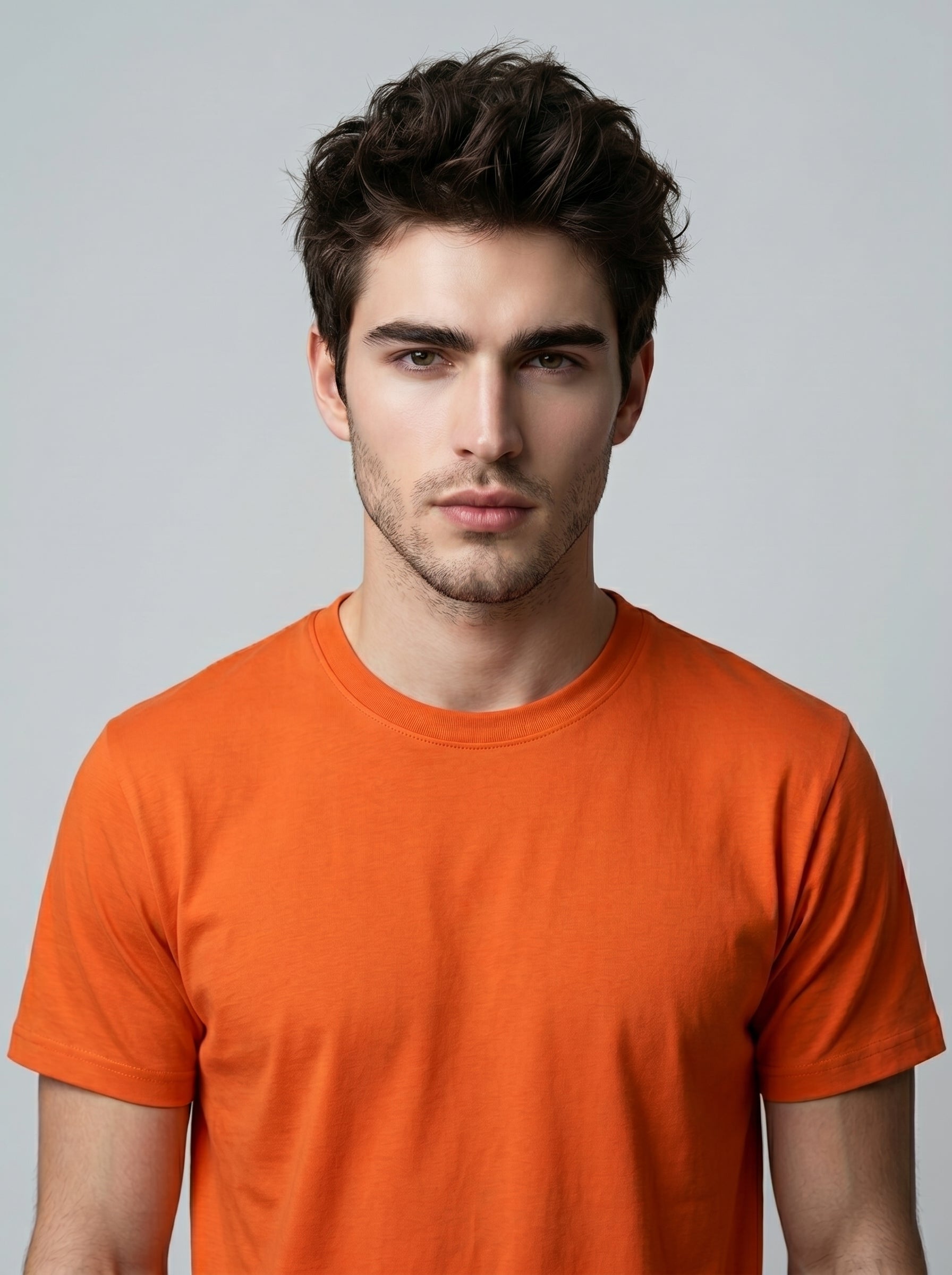Essential Orange Cotton T-Shirt - Regular Fit