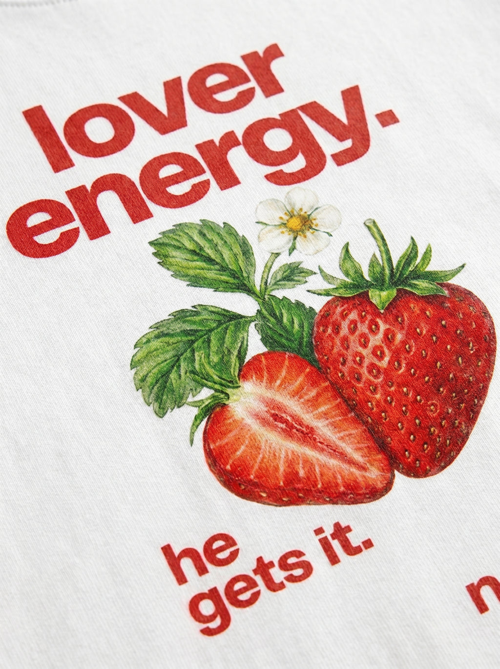 Lover Energy - White Oversized T-Shirt